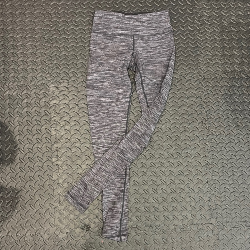 lululemon athletica textured black Gray Leggings 4